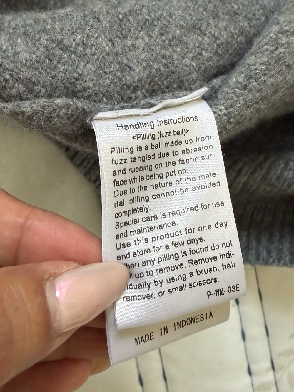 Urban Research Doors Hamilton Lambswool Gray Wool Sweater Sz 40 Quiet Luxury - Picture 6 of 11
